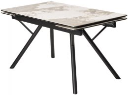 Стол ЛИБЕРТИ 140 Pandora, керамика / Черный каркас М-City