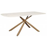 Стол обеденный Неаполь160 TW-1162-T-1,160x90x76 см, белый мрамор