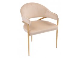 Стул обеденный Модена MC886-BG-2, 59х61х79 см, бежевый/глянцевое золото Стул обеденный Модена MC886-BG-2, 59х61х79 см, бежевый/глянцевое золото
