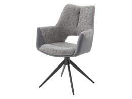 Стул DAVEN 360 град. поворот. RIELY-450 / G1038-04 Серый /Темно-серый, ®DISAUR