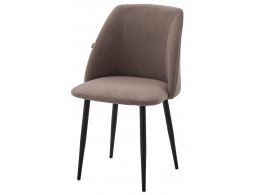Стул ПЬЕР Marseille-16 Капучино, велюр / Черный каркас M-City