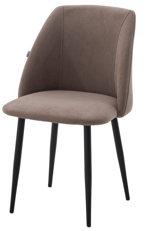 Стул ПЬЕР Marseille-16 Капучино, велюр / Черный каркас M-City