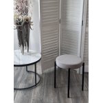 Табурет СТЭК штабилируемый B22 Серый, велюр / черный каркас, М-City