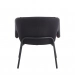 Кресло лаунж Afrida рогожка черный бордо