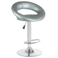 Стул барный DOBRIN MIRA, серебряный