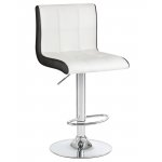 Набор 2 шт Стул барный DOBRIN CANDY, бело-чёрный
