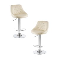 Набор 2 шт Стул барный DOBRIN LOGAN, кремовый
