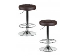 Набор 2 шт Табурет барный DOBRIN BRUNO, коричневый