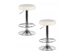 Набор 2 шт Табурет барный DOBRIN BRUNO, кремовый