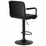 Стул барный DOBRIN KRUGER ARM BLACK, черный