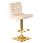 Стул барный DOBRIN GOLDIE, бежевый велюр (MJ9-10)