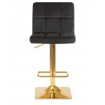 Набор 2 шт Стул барный DOBRIN GOLDIE, черный велюр (MJ9-101)