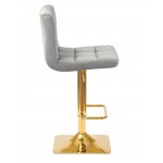 Набор 2 шт Стул барный DOBRIN GOLDIE, серый велюр (MJ9-75)