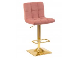 Стул барный DOBRIN GOLDIE, пудрово-розовый велюр (MJ9-32)