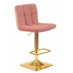 Стул барный DOBRIN GOLDIE, пудрово-розовый велюр (MJ9-32)