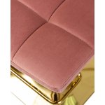 Стул барный DOBRIN GOLDIE, пудрово-розовый велюр (MJ9-32)