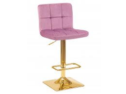 Стул барный DOBRIN GOLDIE, пудрово-сиреневый велюр (MJ9-52)