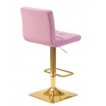 Стул барный DOBRIN GOLDIE, пудрово-сиреневый велюр (MJ9-52)