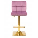 Стул барный DOBRIN GOLDIE, пудрово-сиреневый велюр (MJ9-52)