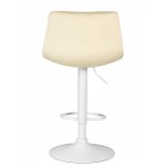 Стул барный DOBRIN TAILOR WHITE, бежевый велюр (MJ9-10)