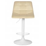 Стул барный DOBRIN TAILOR WHITE, бежевый велюр (MJ9-10)
