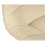 Стул барный DOBRIN TAILOR WHITE, бежевый велюр (MJ9-10)
