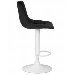 Стул барный DOBRIN TAILOR WHITE, черный велюр (MJ9-101)