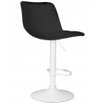 Стул барный DOBRIN TAILOR WHITE, черный велюр (MJ9-101)
