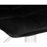 Стул барный DOBRIN TAILOR WHITE, черный велюр (MJ9-101)