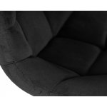 Стул барный DOBRIN TAILOR WHITE, черный велюр (MJ9-101)