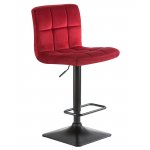 Набор 2 шт Стул барный DOBRIN DOMINIC, бордо велюр (MJ9-43)