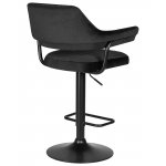 Набор 2 шт Стул барный DOBRIN CHARLY BLACK, черный велюр (MJ9-101)