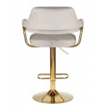 Стул барный DOBRIN CHARLY GOLD, серый велюр (MJ9-75) Стул барный DOBRIN CHARLY GOLD, серый велюр (MJ9-75)