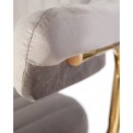 Стул барный DOBRIN CHARLY GOLD, серый велюр (MJ9-75) Стул барный DOBRIN CHARLY GOLD, серый велюр (MJ9-75)