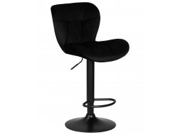 Стул барный DOBRIN BARNY BLACK, черный велюр (MJ9-101)