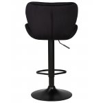 Стул барный DOBRIN BARNY BLACK, черный велюр (MJ9-101)