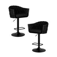 Набор 2 шт Стул барный DOBRIN LEON, черная ткань (LAR-275-33)