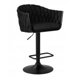 Набор 2 шт Стул барный DOBRIN LEON, черная ткань (LAR-275-33)