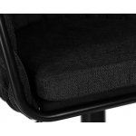 Набор 2 шт Стул барный DOBRIN LEON, черная ткань (LAR-275-33)