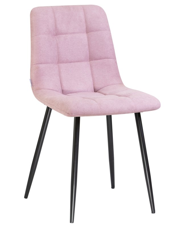 Стул обеденный DOBRIN ALEX, черные матовые ножки, сиреневая ткань (UF860-04B)