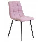 Стул обеденный DOBRIN ALEX, черные матовые ножки, сиреневая ткань (UF860-04B)