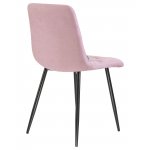 Стул обеденный DOBRIN ALEX, черные матовые ножки, сиреневая ткань (UF860-04B)