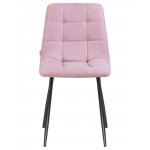 Стул обеденный DOBRIN ALEX, черные матовые ножки, сиреневая ткань (UF860-04B)