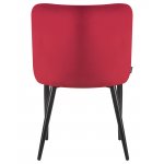 Набор 2 шт Стул обеденный DOBRIN RICHARD, черные матовые ножки, бордовый велюр (V108-85)