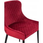 Набор 2 шт Стул обеденный DOBRIN RICHARD, черные матовые ножки, бордовый велюр (V108-85)