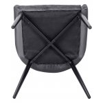 Набор 2 шт Стул обеденный DOBRIN RICHARD, черные матовые ножки, темно-серый велюр (V108-91)