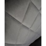 Набор 2 шт Стул обеденный DOBRIN ROBERT, черные матовые ножки, велюр V108-92 Антрацит