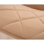 Набор 2 шт Стул обеденный DOBRIN ROBERT, черные матовые ножки, велюр V108-98 Бежевый