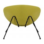 Набор 2 шт Кресло дизайнерское DOBRIN EMILY, светло-зеленая ткань AF3, черное основание