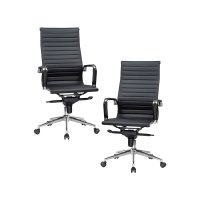 Набор 2 шт Офисное кресло для руководителей DOBRIN CLARK, чёрный